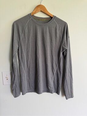Smartwool Thermal Merino Wool Men's Base Layer - Gray Heathered